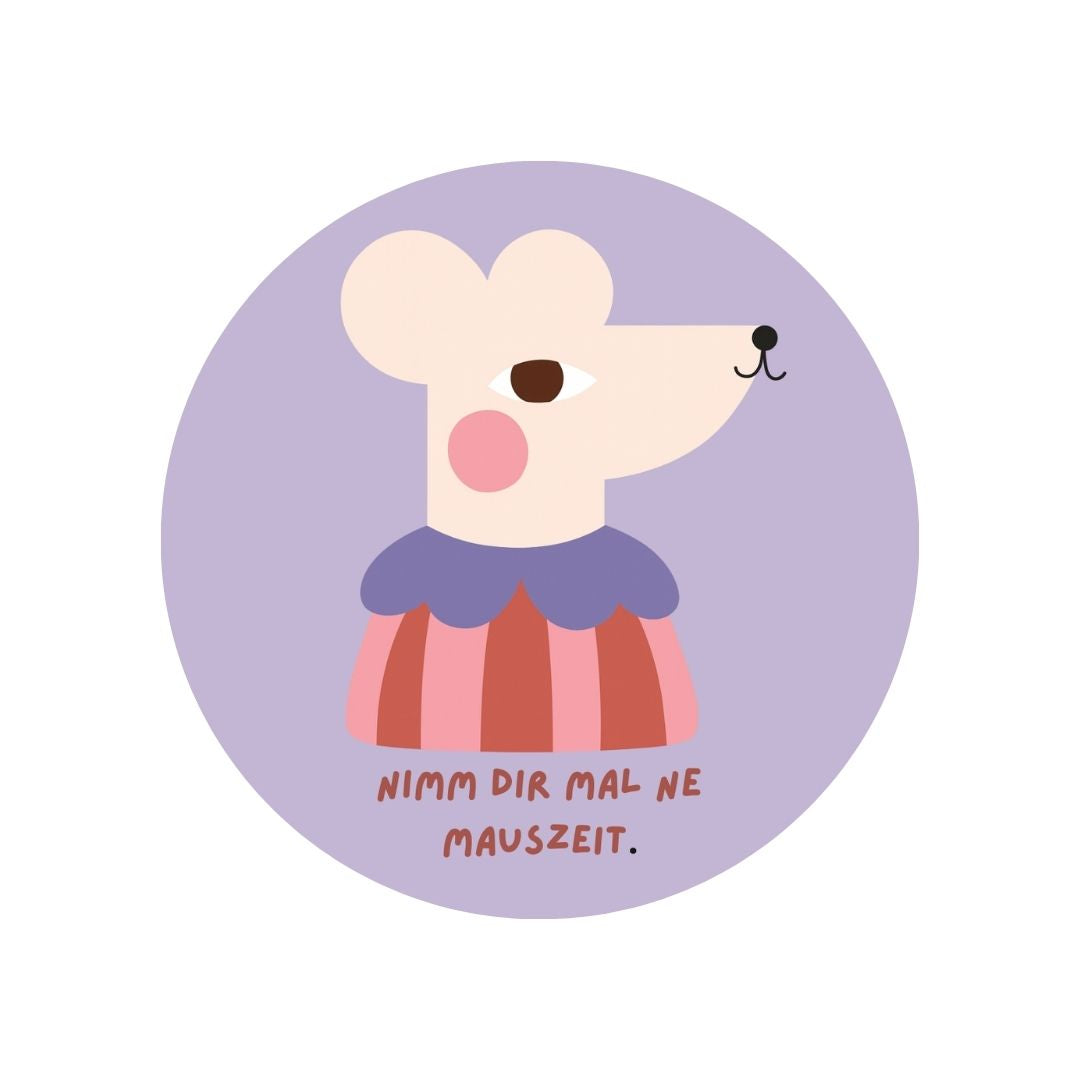 Magnet mit witzigem Design 'Mauszeit'