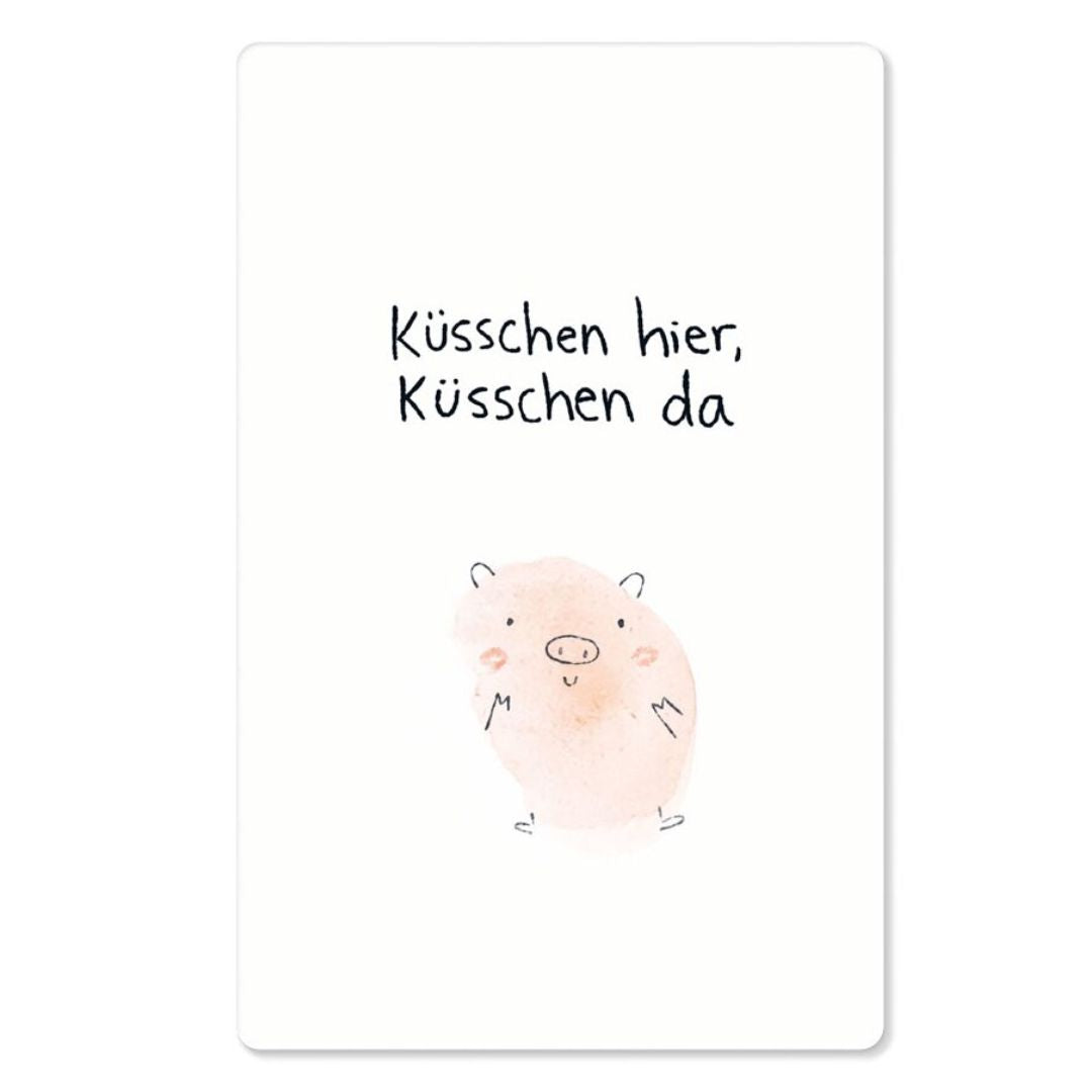 KIND MIND Karte | küsschen hier küsschen da