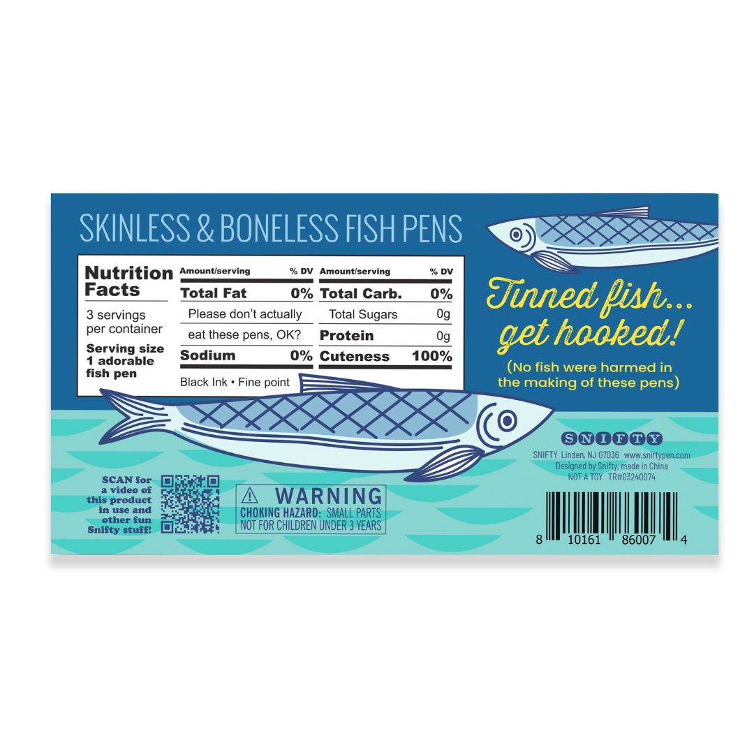 Tintenfisch-Stifte in der Dose 'Sardines'