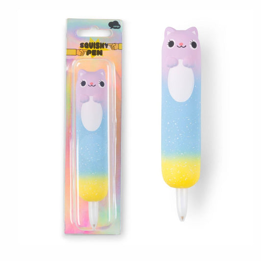 Squishy Stift mit regenbogenfarbenem Katzen-Motiv