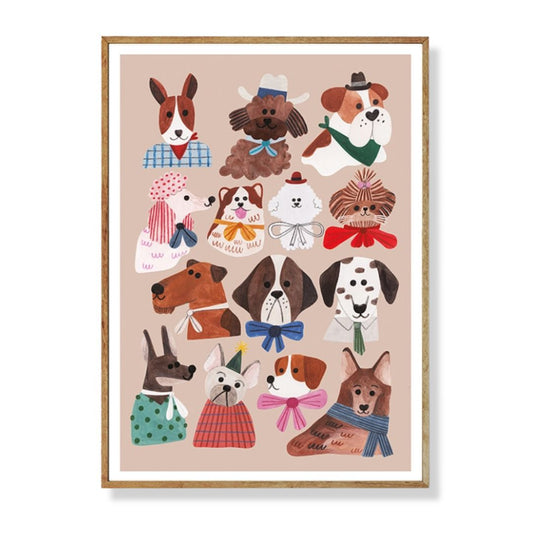 Kunstdruck A4 'DOGGIES'