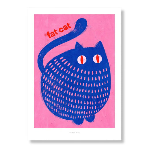 Kunstdruck A4 'Fat Cat'
