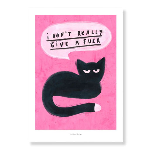 Kunstdruck A5 'I don't really give a fuck'