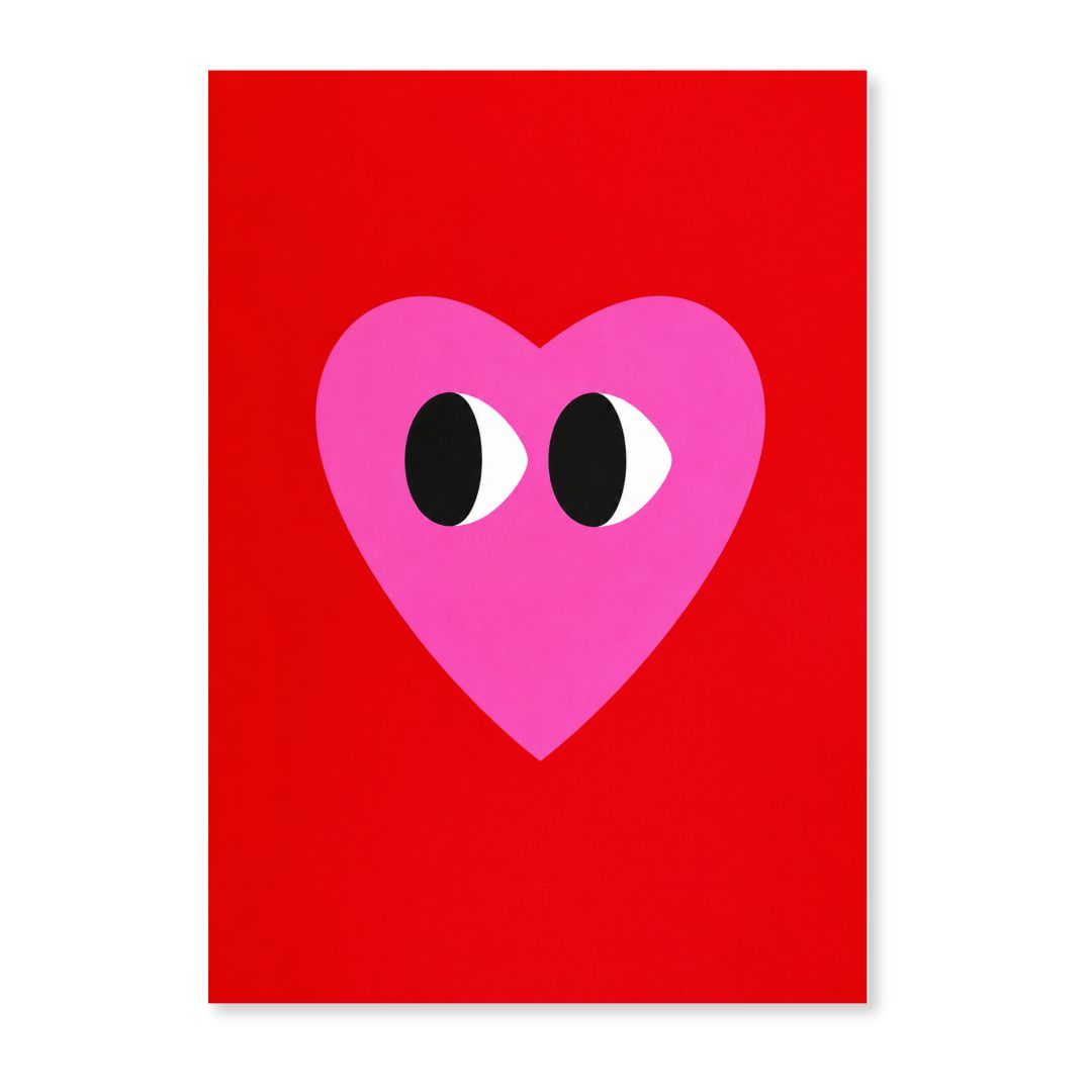 Kunstdruck 'Herz Dich'