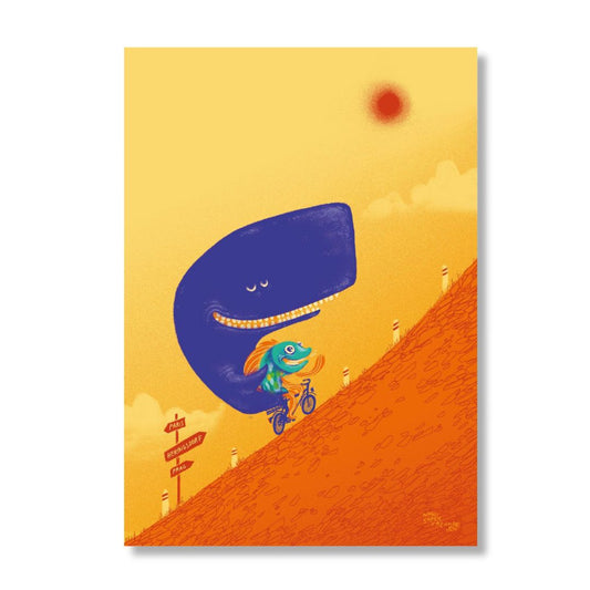 Kunstdruck Poster A3 'Auf nach Heringsdorf'