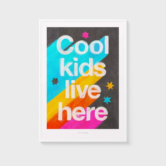 Kunstdruck A4 'Coole Kids Live Here''