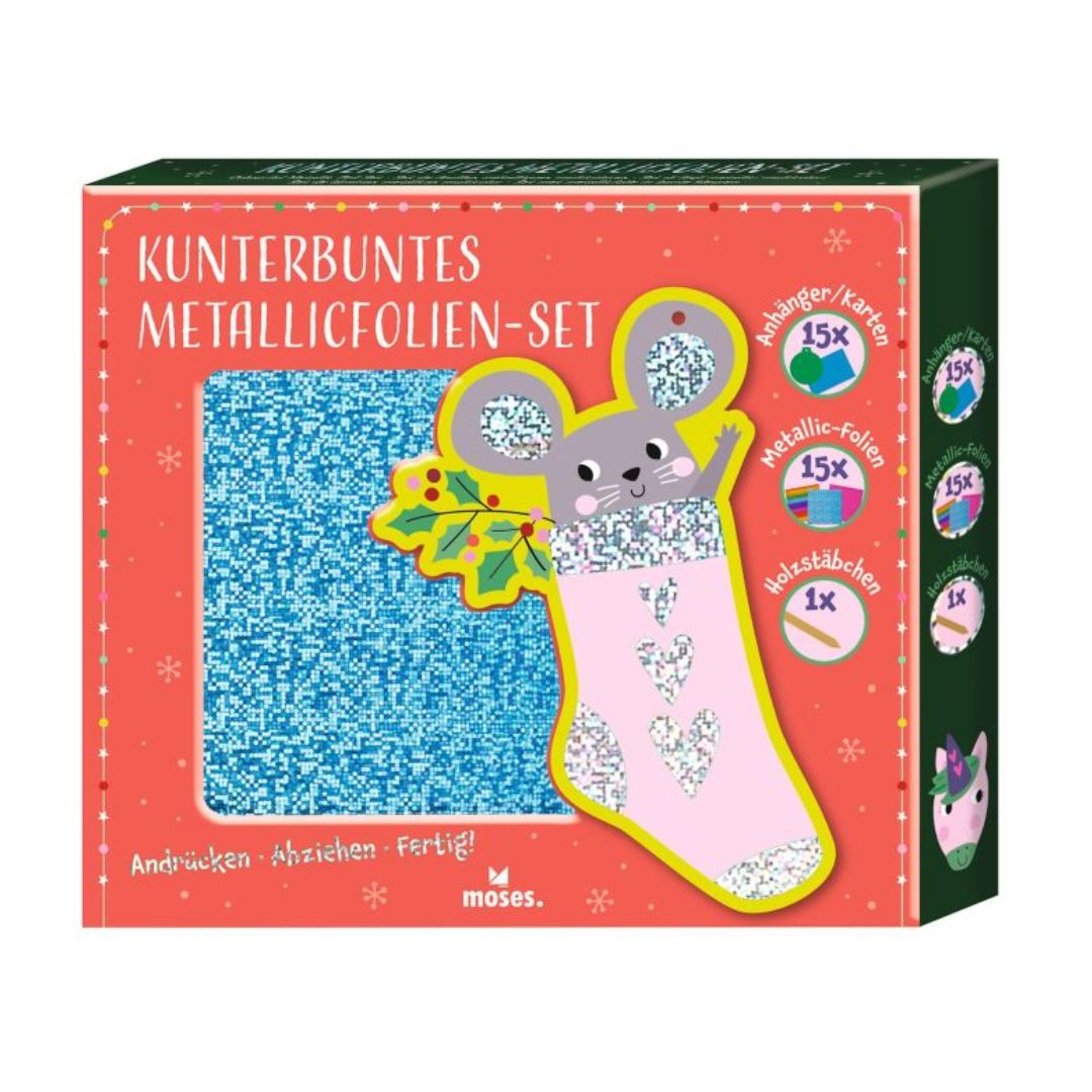 Kunterbuntes Metallicfolien-Set