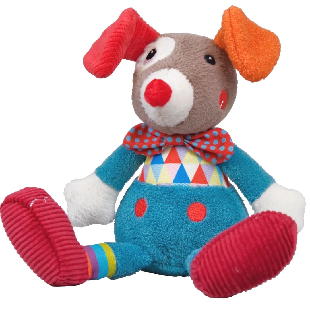 Kuscheltier Gustave der Clown mit Glocke