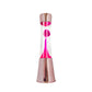 Lavalampe Elastic Pink mit roségoldenem Sockel