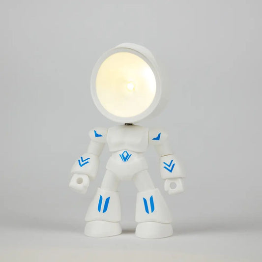 Bewegliche LED Lampe Superheld weiß