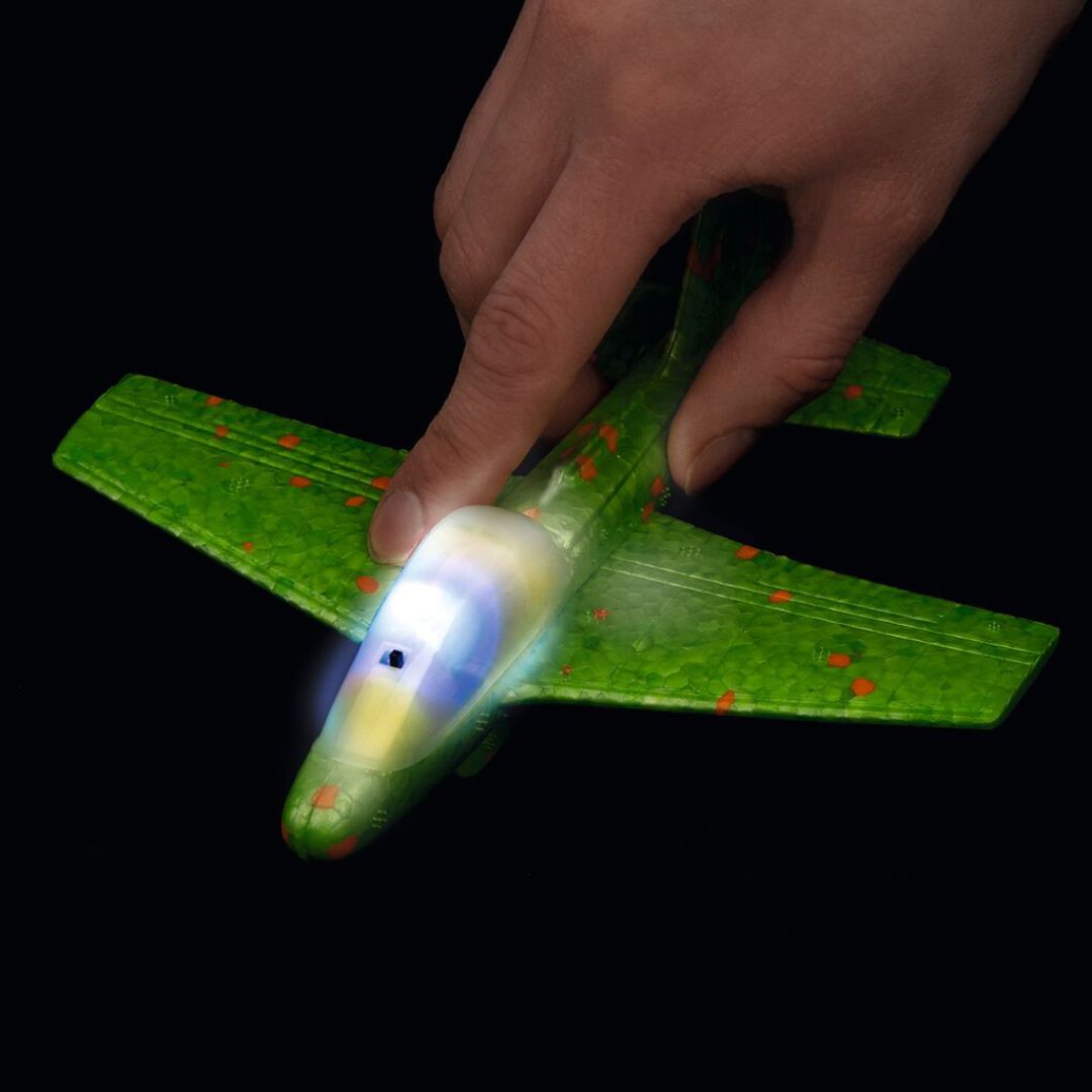 Kleiner Leuchtflieger mit LED blau