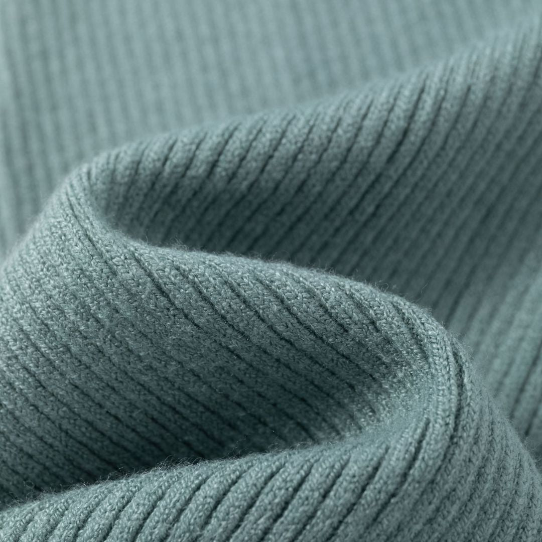 Leggings Rippstrick grün