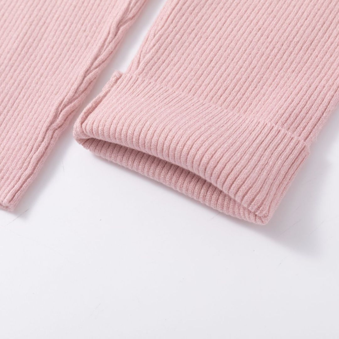 Leggings Rippstrick rosa