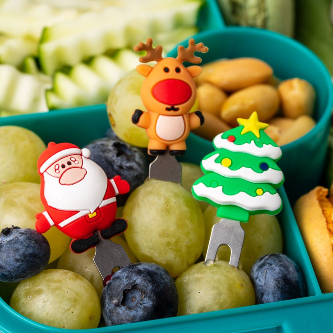 LEKKABOX Edelstahl Piekser 3er Set 'Weihnachten'