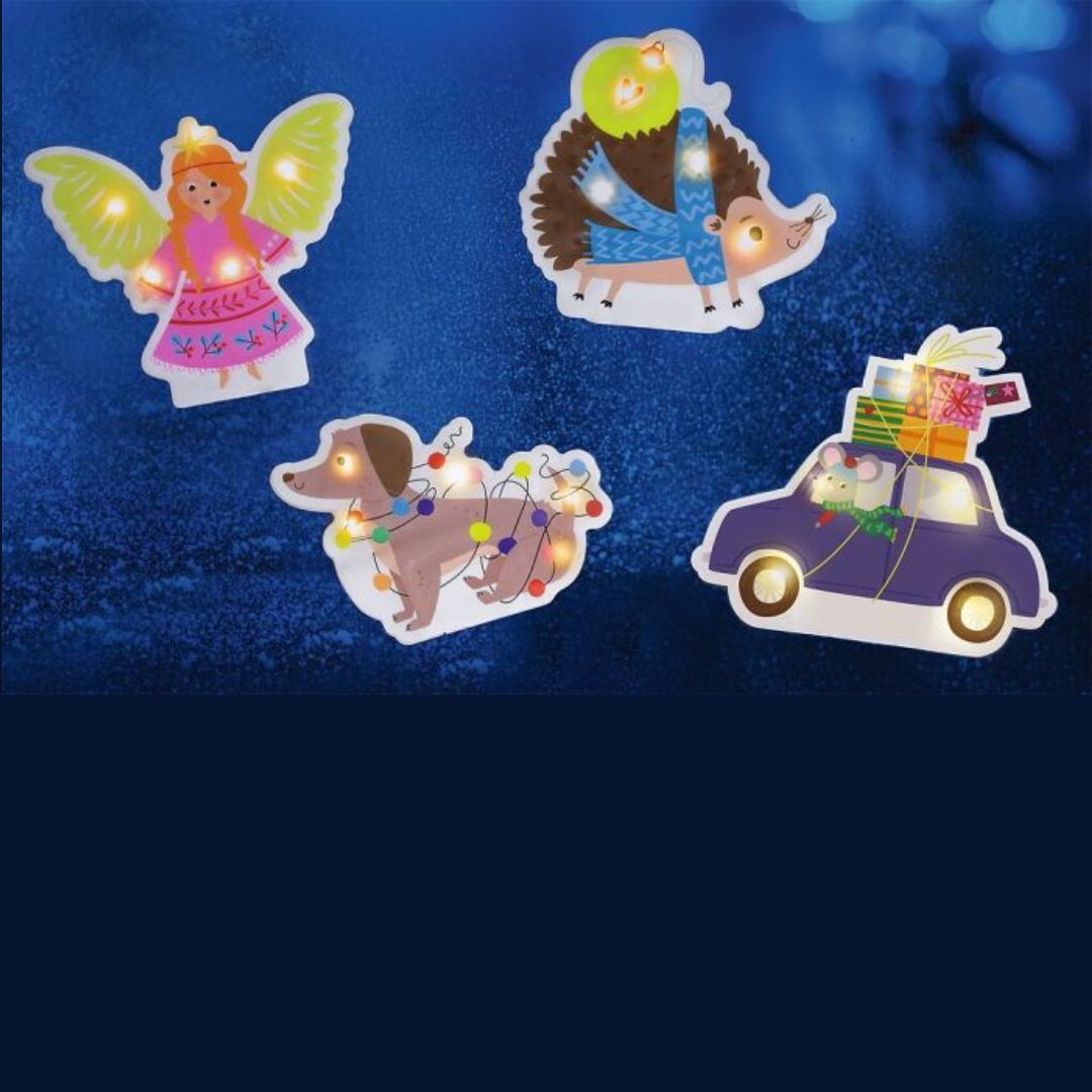 Leuchtende Fensterfreunde Winterzauber