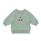 Sweatshirt 'Cherry' grün