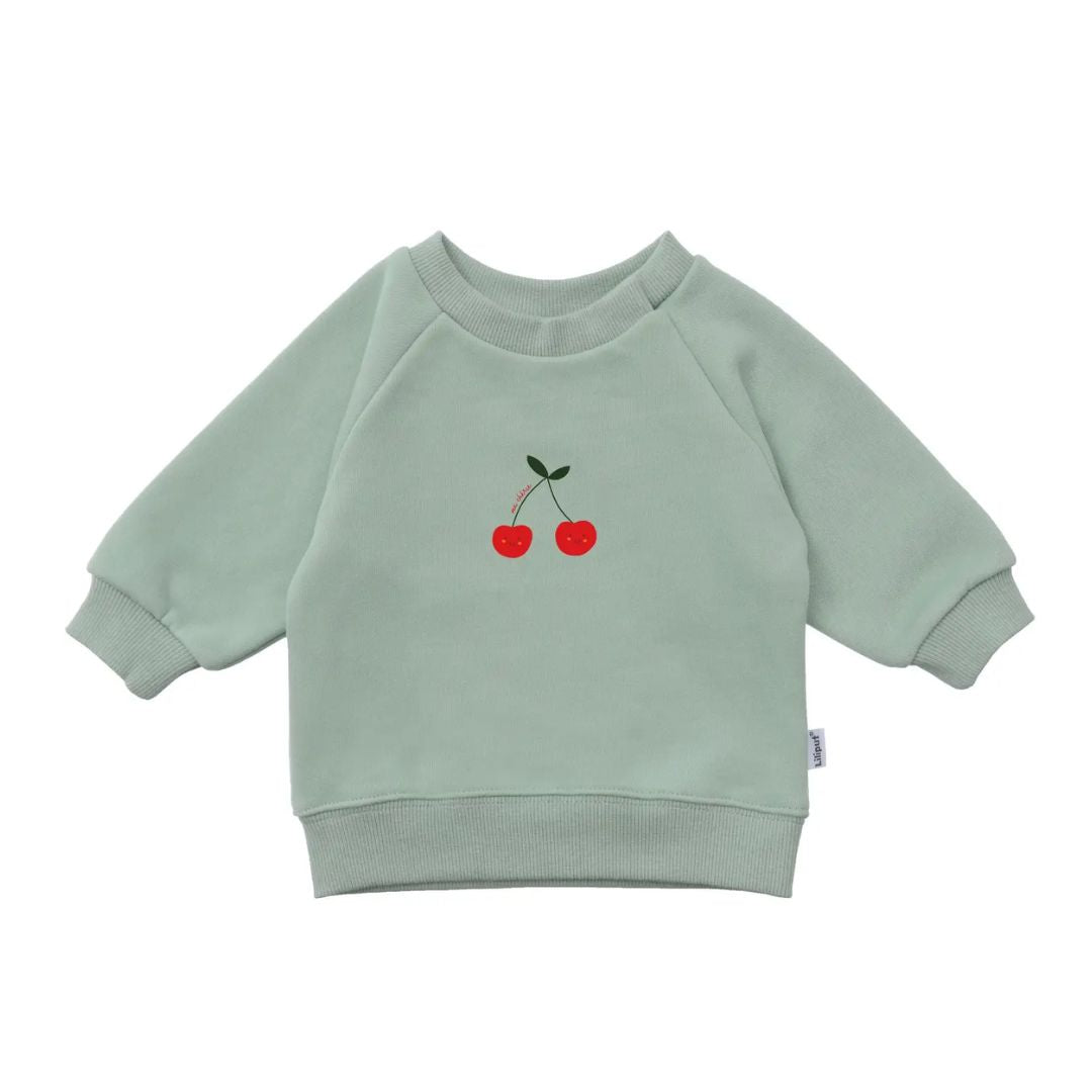 Sweatshirt 'Cherry' grün