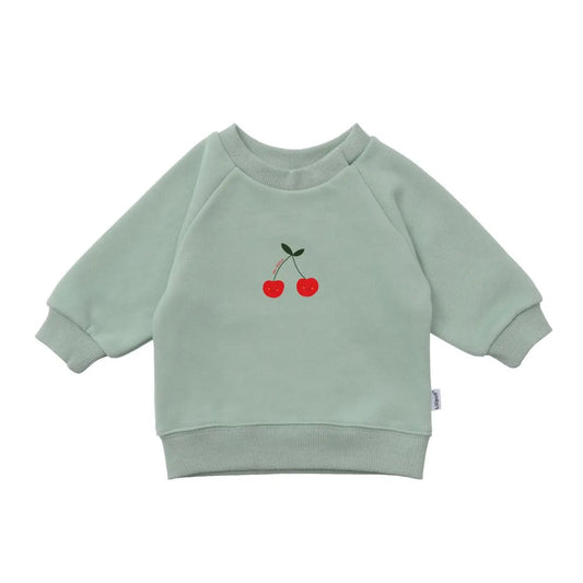 Sweatshirt 'Cherry' grün