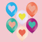 Ballonset 'Herzen' bunt aus 100% Naturkautschuk