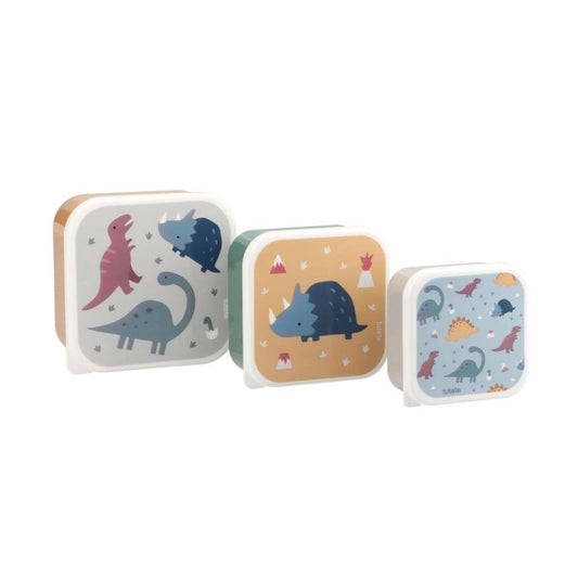 Set 3 Lunchboxen 'Dinos World'