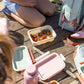 Kinder Lunchbox Bento Streifen rosa