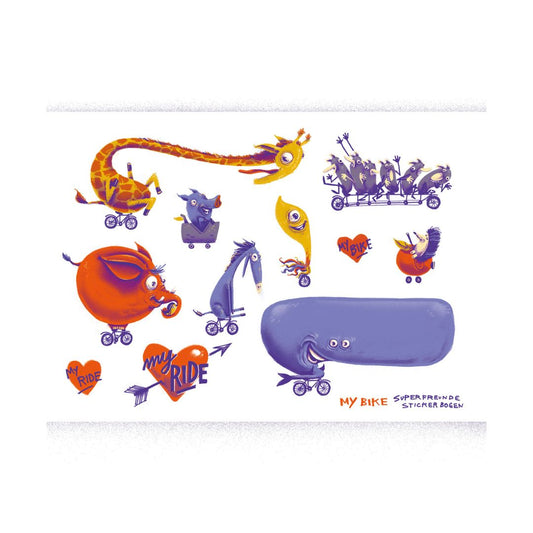 Lustiger Stickerbogen 'MY Bike'