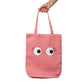 Tote-Bag Augen rosa