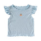 Sommer T-Shirt 'Cherry Love' blau