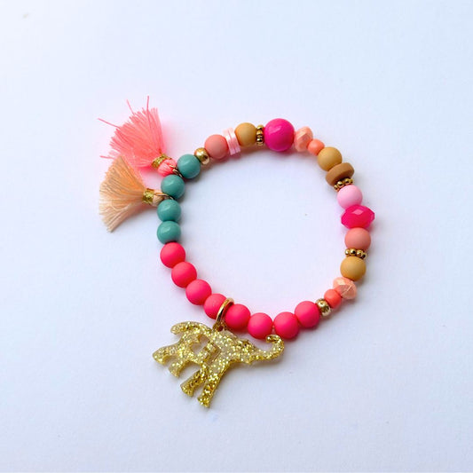 Schönes Armband für Mädchen candy mit Anhänger Elefant