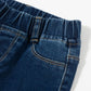 Lange Five-Pocket-Jeans blau mit Gummiband