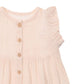 Musselin-Kleid ohne Ärmel in rosa