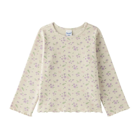 Mädchen Longsleeve mit floralem Allover Muster