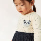 Patchwork Kleid mit Polka Dots und Tüll 'Panda'