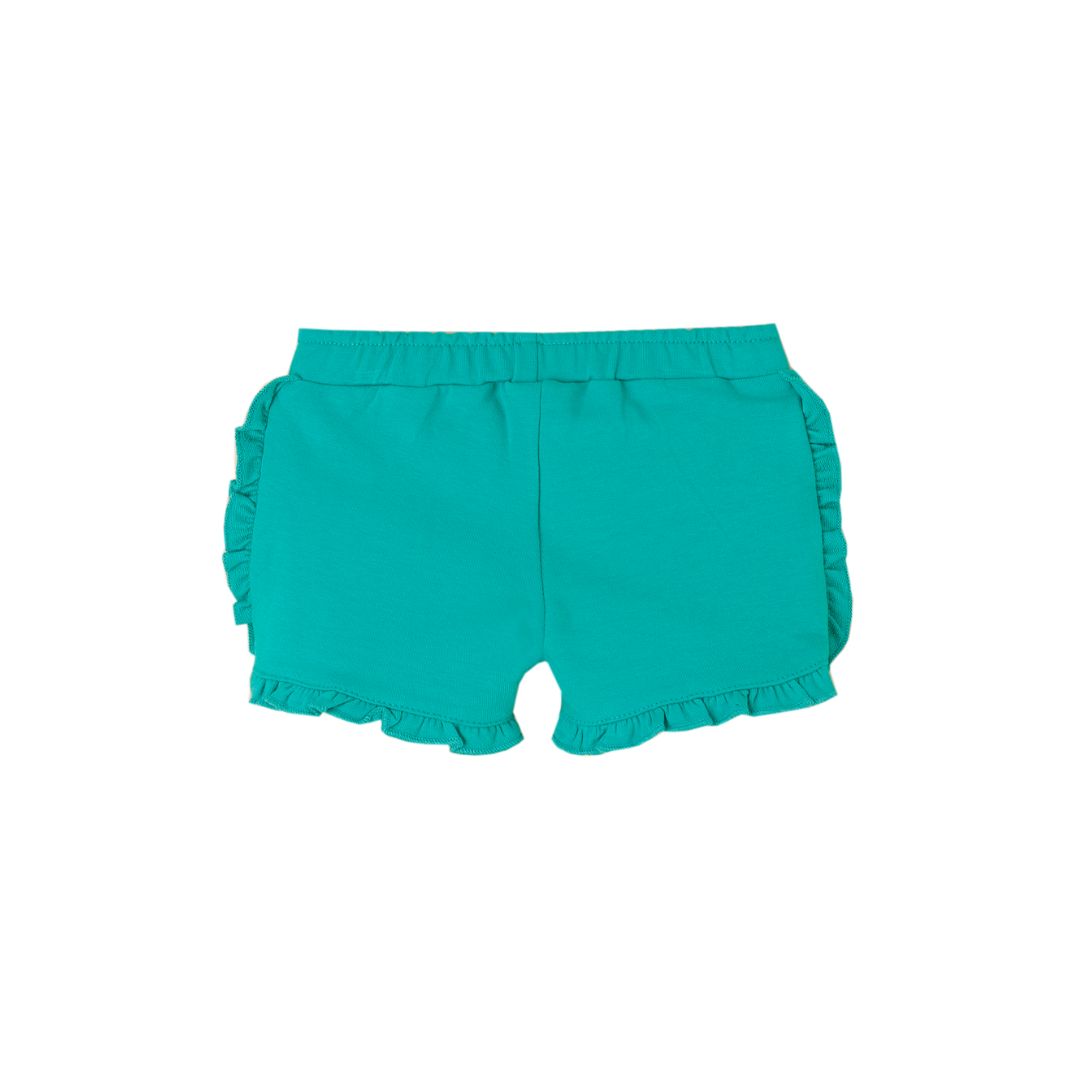 kurze Sommershorts Baby Mädchen grün