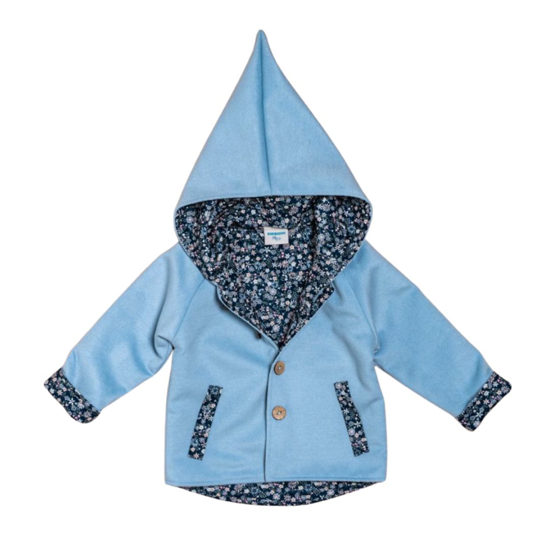 Wollfleece Jacke "Suebidou" blau