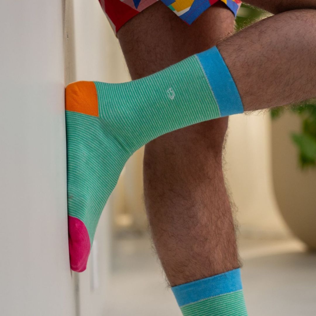 Herren Socken 'Tutti Frutti' gestreift