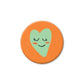 Mini Magnet orange 'Grünes Herz'