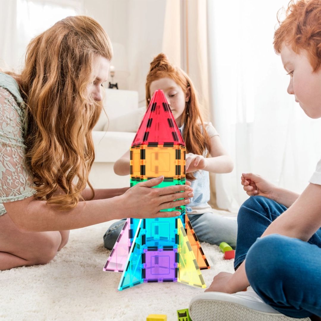 Magnetbausteine 'Raketenschiff' | 32-teilig
