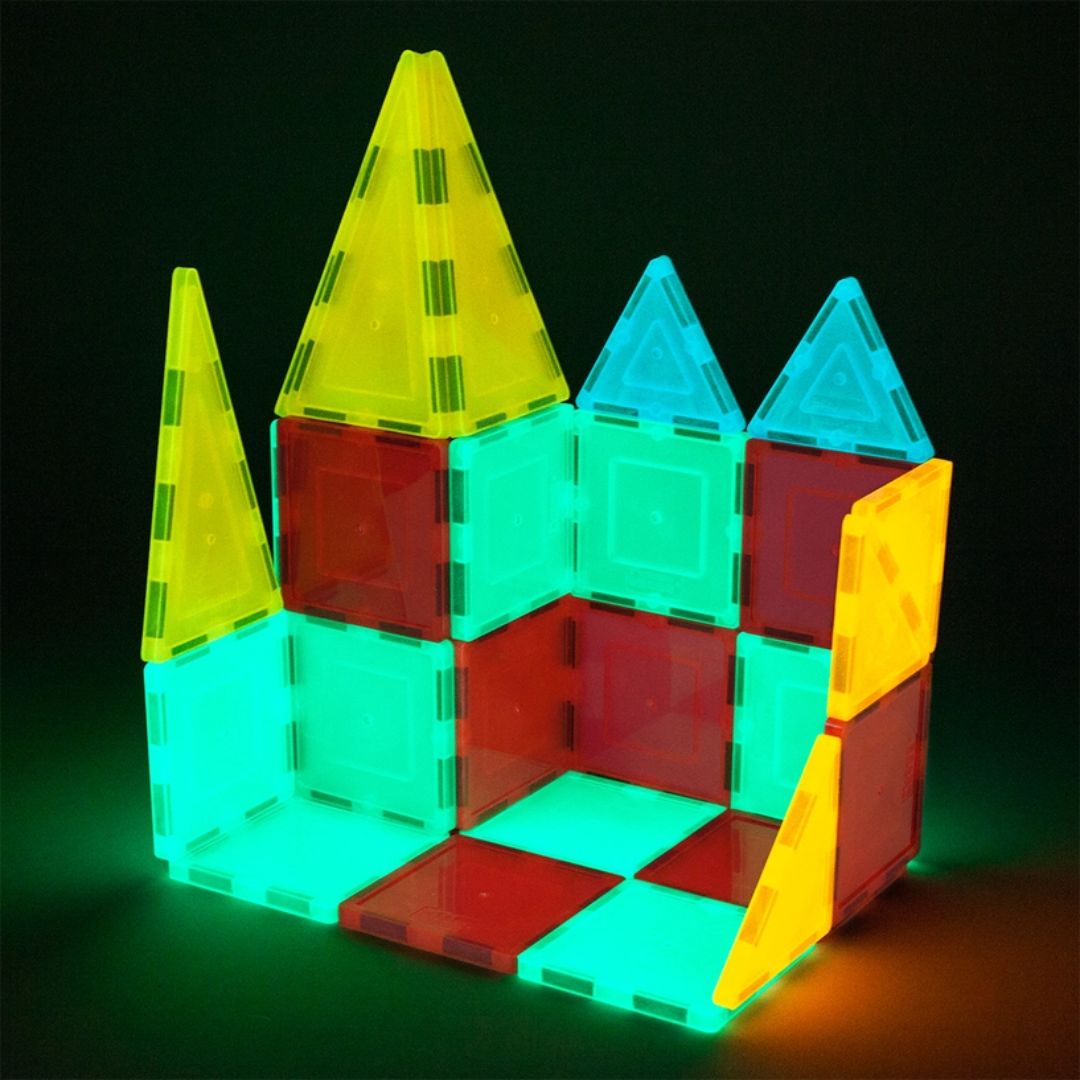 Magnetbausteine 'Glow In The Dark' | 60-teilig