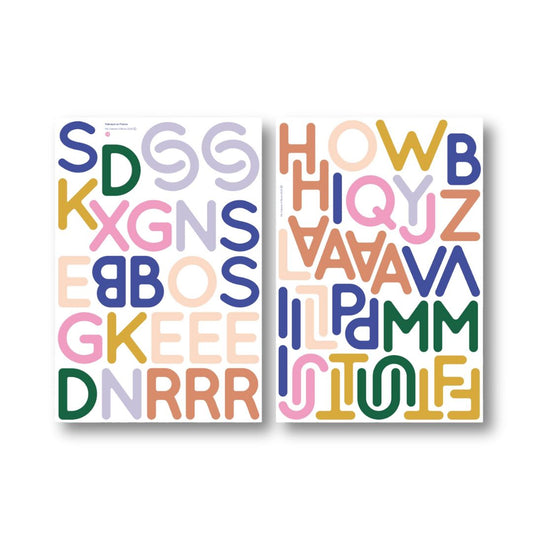 Magnetisches Alphabet 61 Große Großbuchstaben