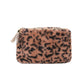 Makeup Tasche 'Retro Leopard Plüsch'