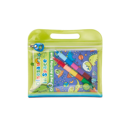 Mini Traveler Coloring & Activity Kit Dinosaurier im Weltall