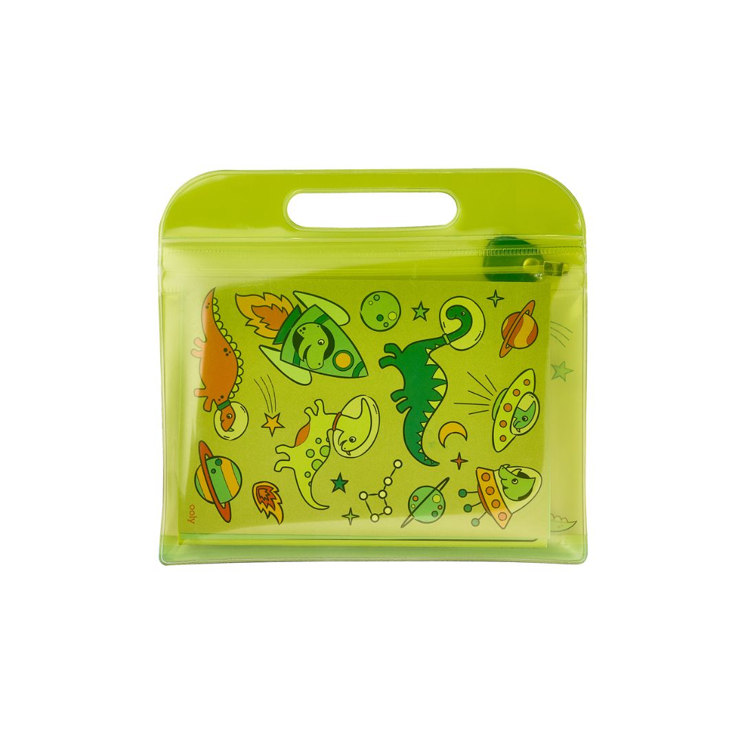 Mini Traveler Coloring & Activity Kit Dinosaurier im Weltall