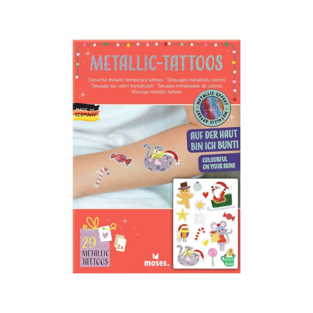 Metallic-Tattoos Weihnachtszauber