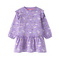 Sweatshirtkleid mit Allovermuster flieder