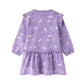 Sweatshirtkleid mit Allovermuster flieder