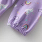Sweatshirtkleid mit Allovermuster flieder
