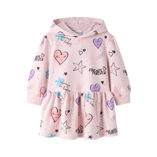 Sweatshirtkleid mit Kapuze