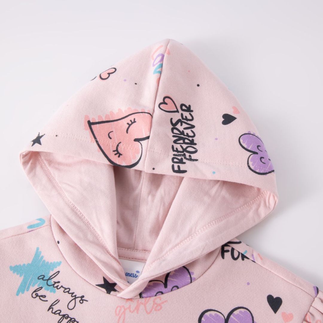 Sweatshirtkleid mit Kapuze