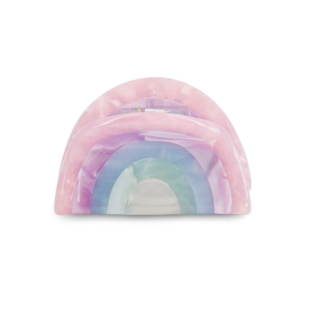 Mini Haarklammer 'Regenbogen pastell'